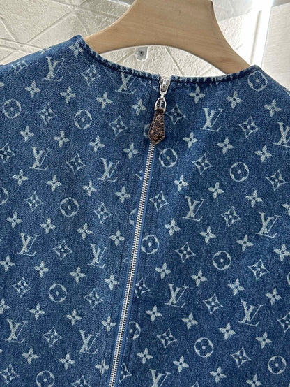 Louis*♥2025 new product Denim vest skirt