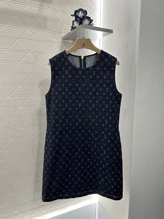 Louis*♥2025 new product Denim vest skirt