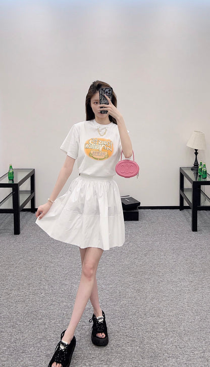 Louis*♥2025 new product Waist-length umbrella skirt