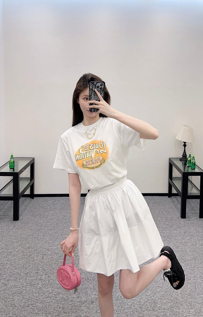 Louis*♥2025 new product Waist-length umbrella skirt