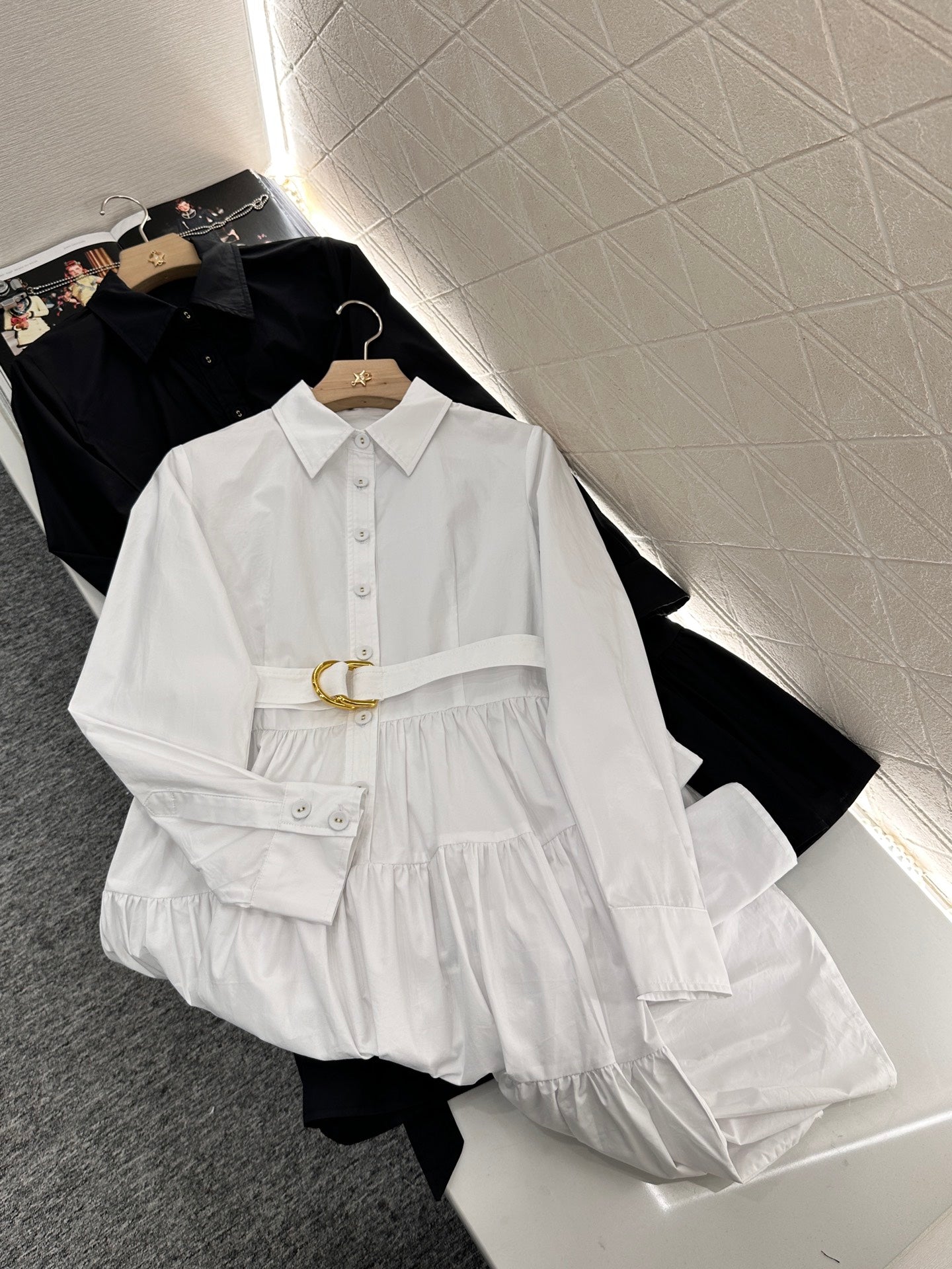 Louis *♥2025 new arrivals Layered belt dress