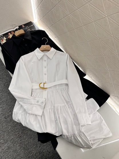 Louis *♥2025 new arrivals Layered belt dress