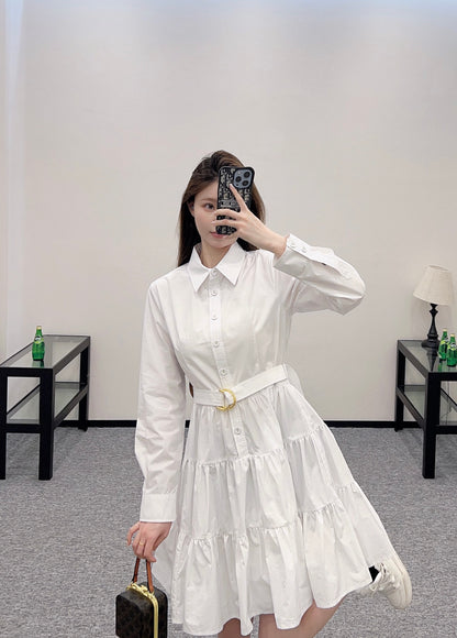 Louis *♥2025 new arrivals Layered belt dress