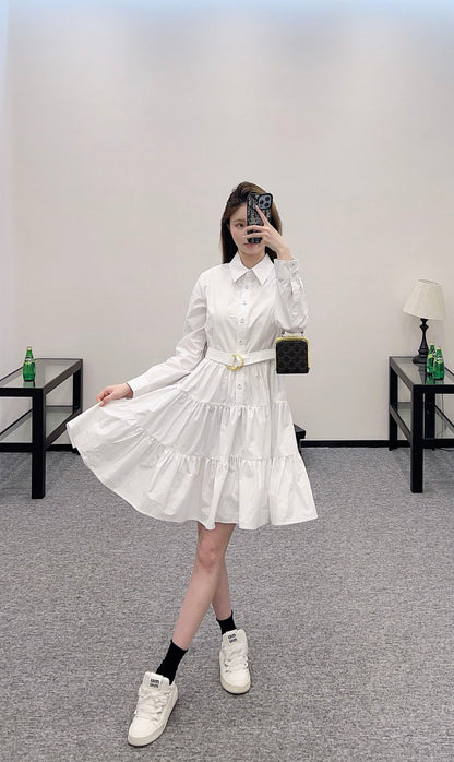 Louis *♥2025 new arrivals Layered belt dress