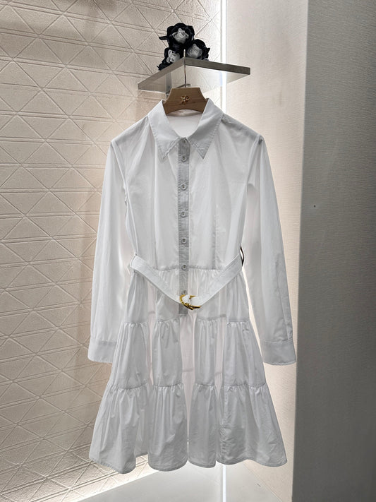 Louis *♥2025 new arrivals Layered belt dress