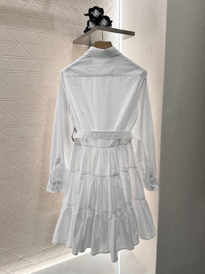 Louis *♥2025 new arrivals Layered belt dress