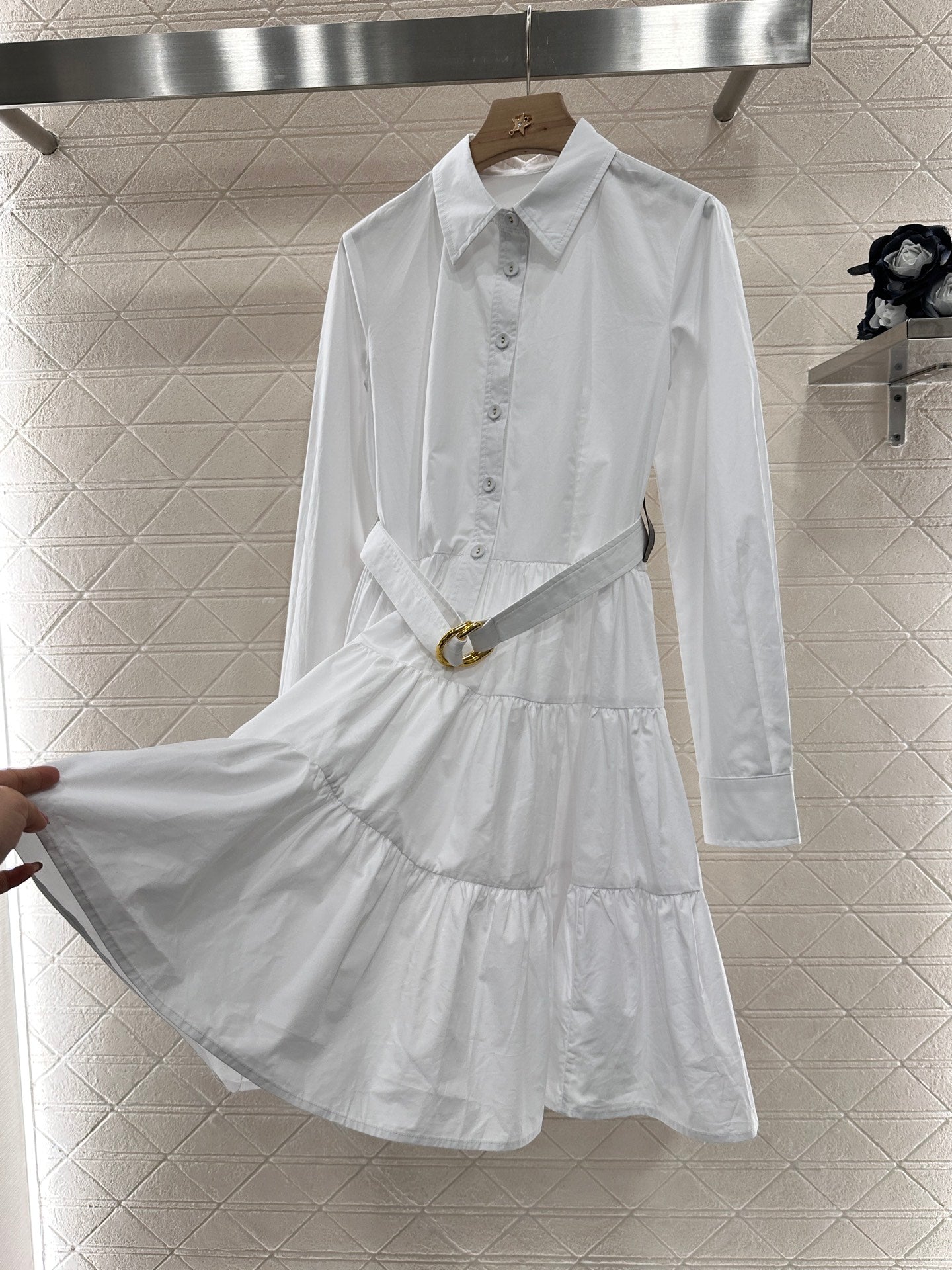 Louis *♥2025 new arrivals Layered belt dress