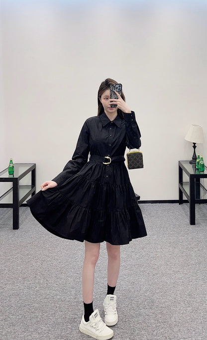 Louis *♥2025 new arrivals Layered belt dress