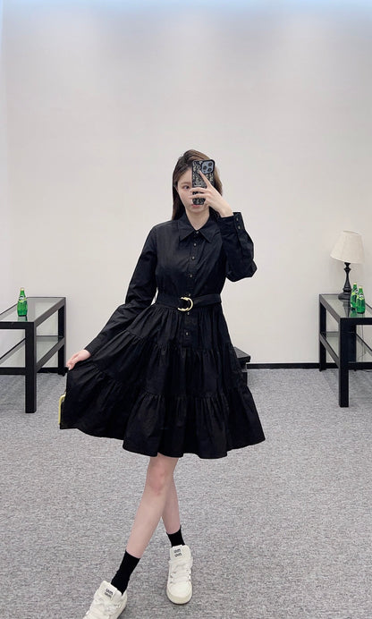 Louis *♥2025 new arrivals Layered belt dress