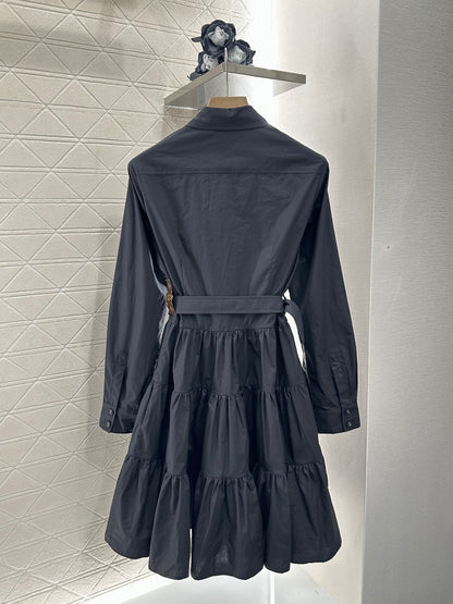 Louis *♥2025 new arrivals Layered belt dress