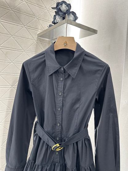 Louis *♥2025 new arrivals Layered belt dress