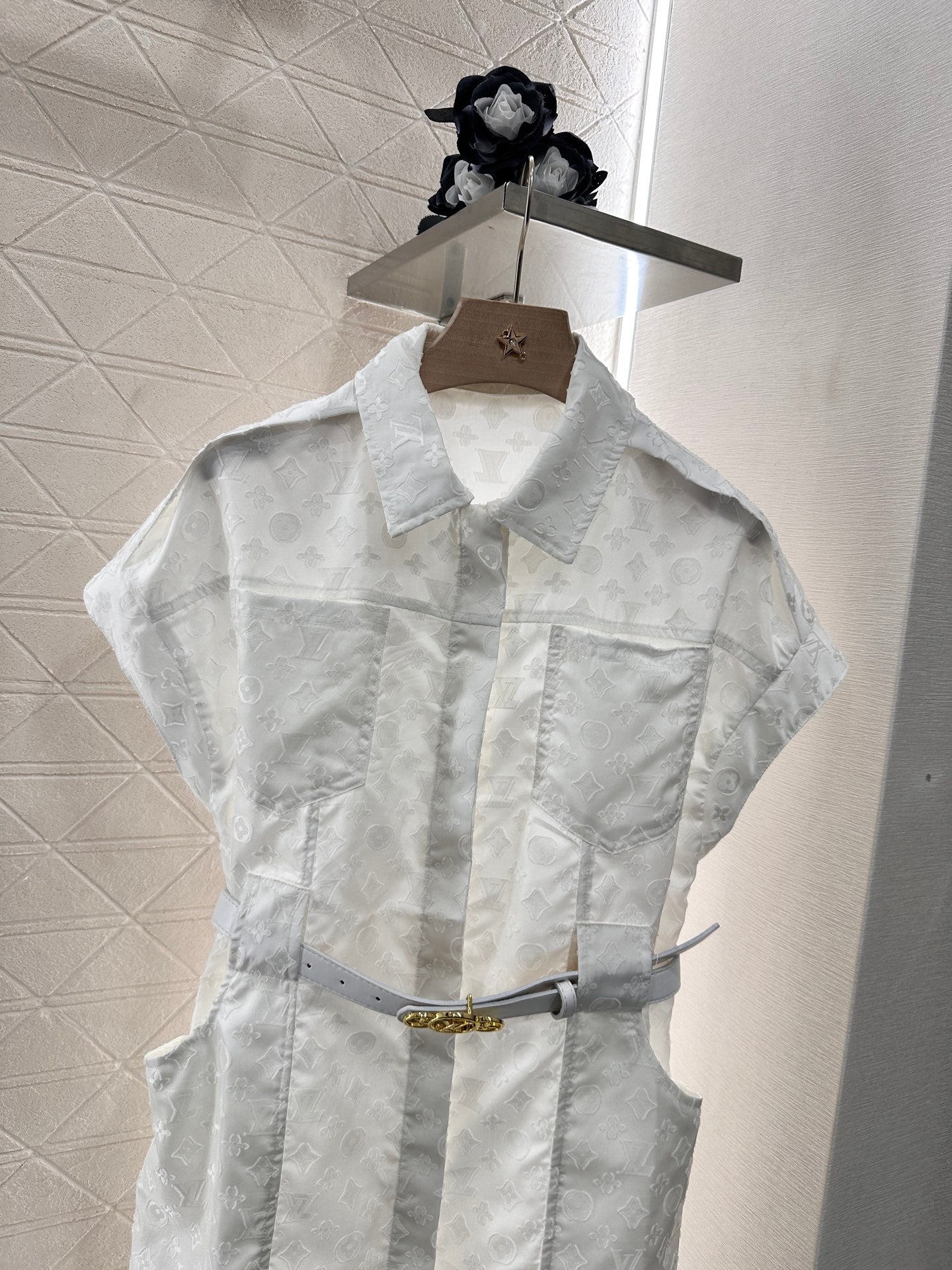 Louis *♥2025 new products Jacquard belt dress