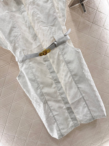 Louis *♥2025 new products Jacquard belt dress