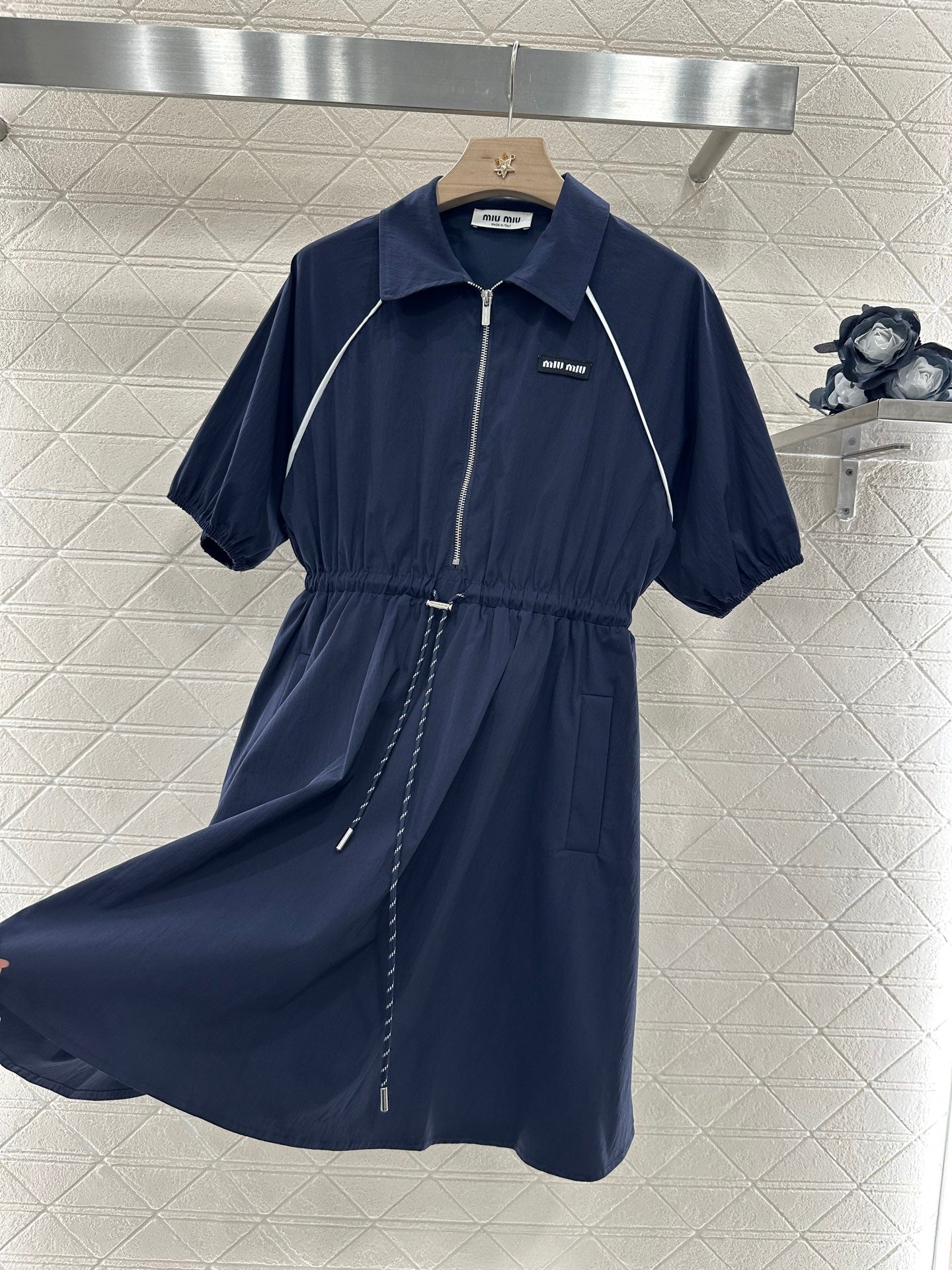 Mi*mi*♥2025 new product Drawstring work dress