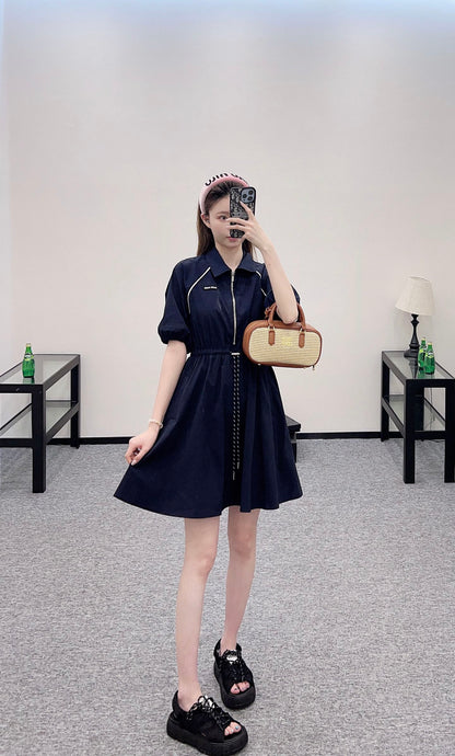 Mi*mi*♥2025 new product Drawstring work dress