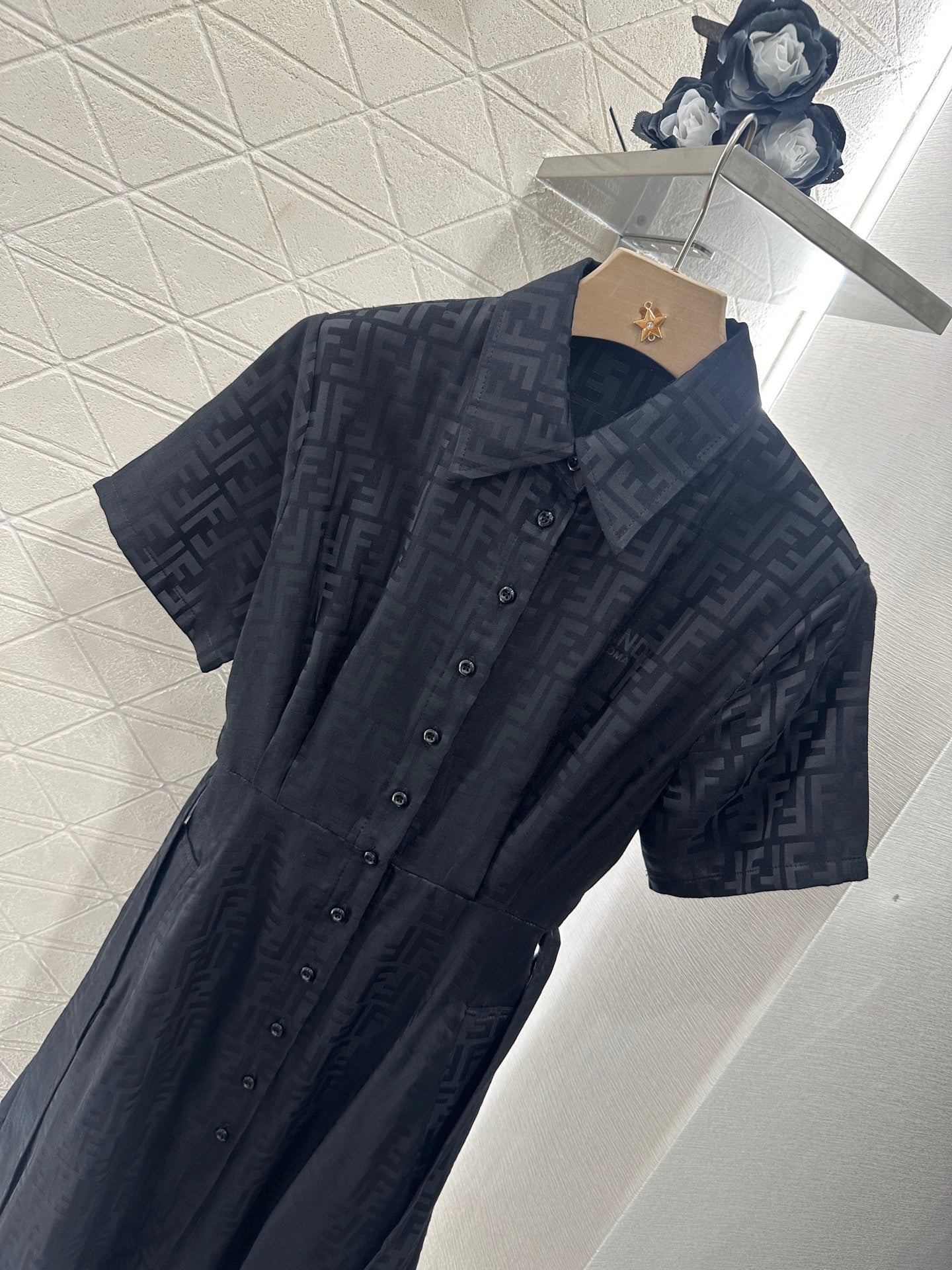 Fen*♥2025 new products Jacquard belt dress