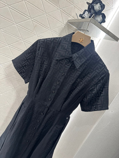 Fen*♥2025 new products Jacquard belt dress