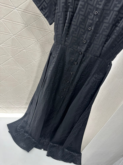 Fen*♥2025 new products Jacquard belt dress