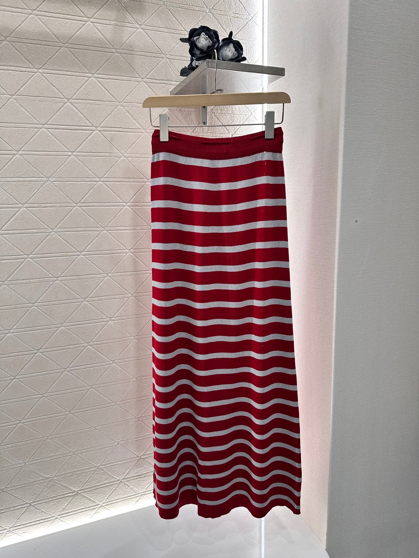 Mi*mi*♥2025 new product Knitted vest long skirt set