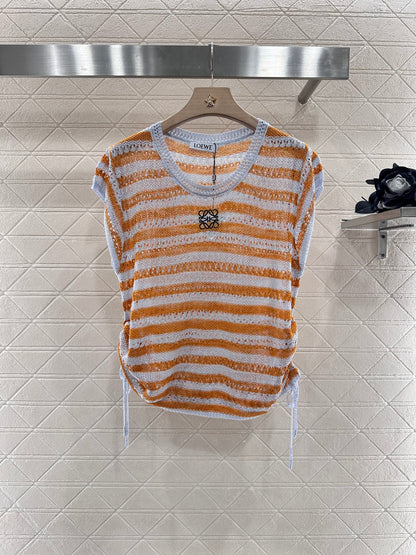 L*♥2025 new product Embroidered knitted short sleeves