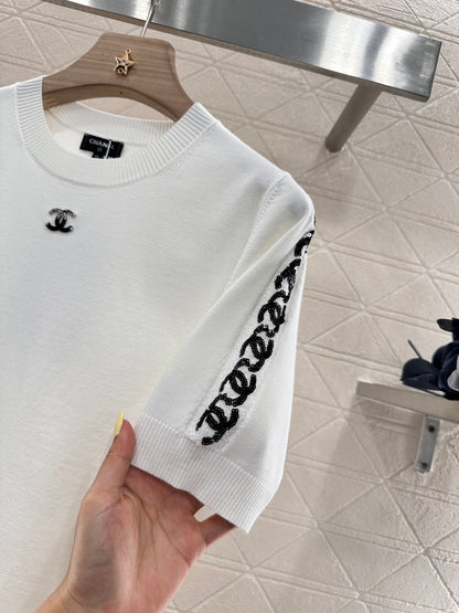 C*♥2025 Double C knitted short sleeves