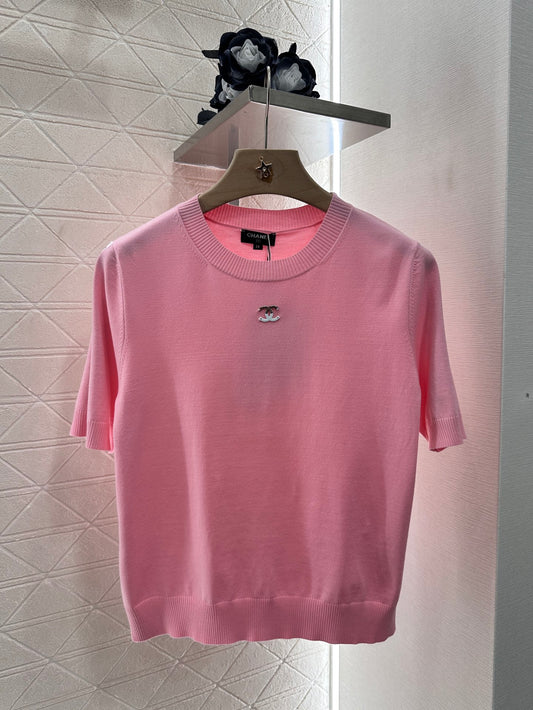 C*♥2025 Double C knitted short sleeves
