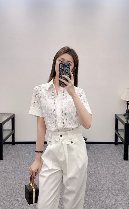 C*♥2025 new product Hollow shirt