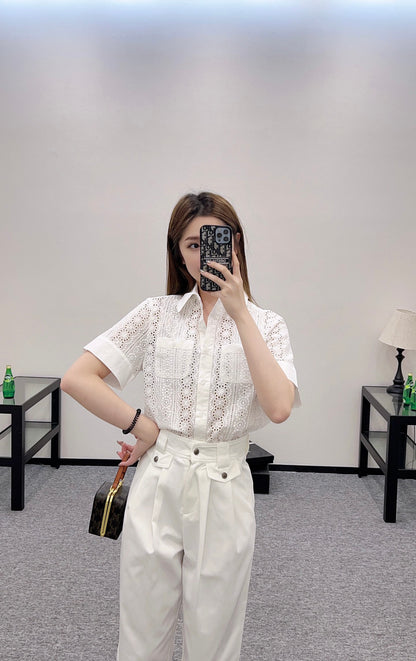 C*♥2025 new product Hollow shirt