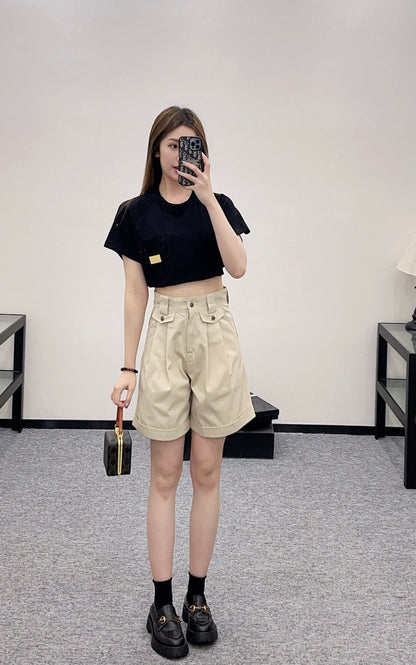 Louis*♥2025 new products Pleated shorts