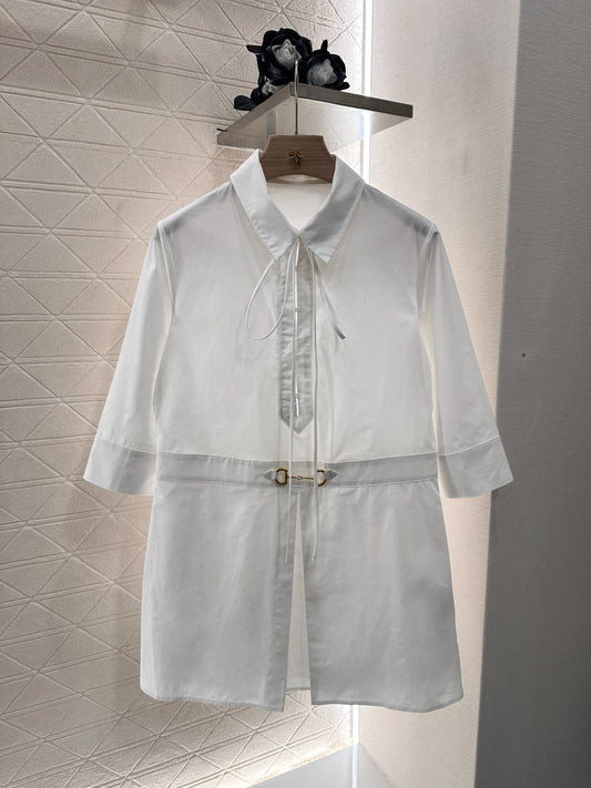 G*♥2025 new product Tie-strap shirt dress