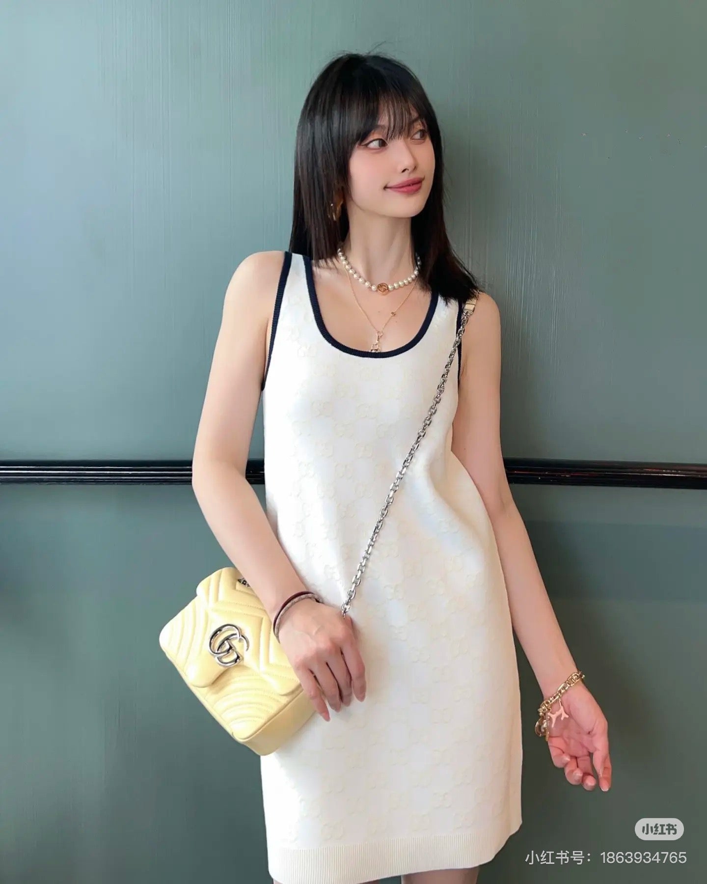 G*♥2025 new product Knitted vest dress