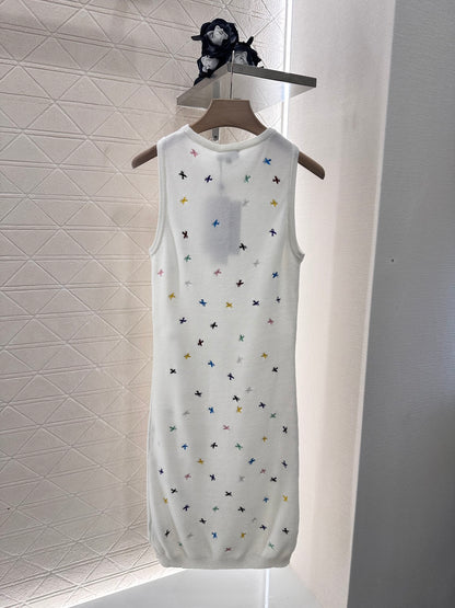 C*♥2025 new product Embroidered vest dress