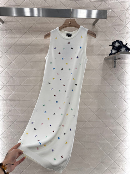 C*♥2025 new product Embroidered vest dress