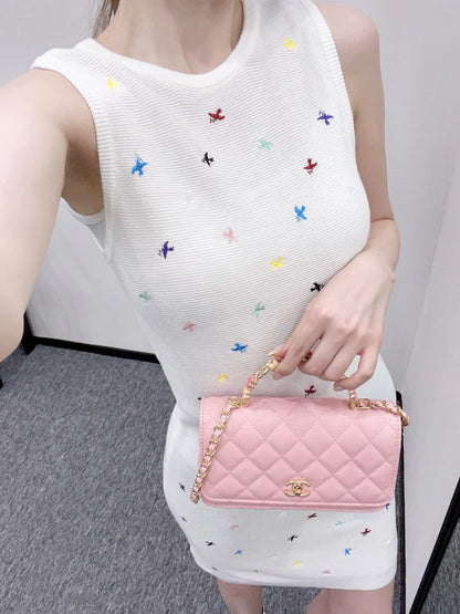 C*♥2025 new product Embroidered vest dress