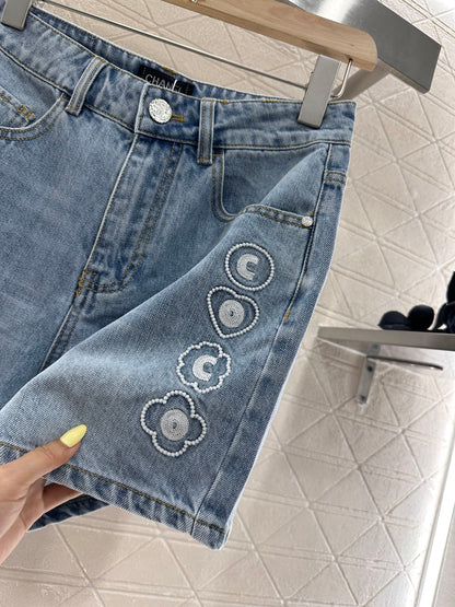 C*♥2025 new products Denim shorts