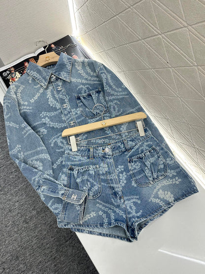 C*♥2025 new products Denim suit