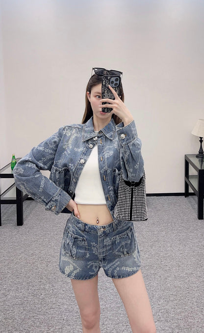 C*♥2025 new products Denim suit