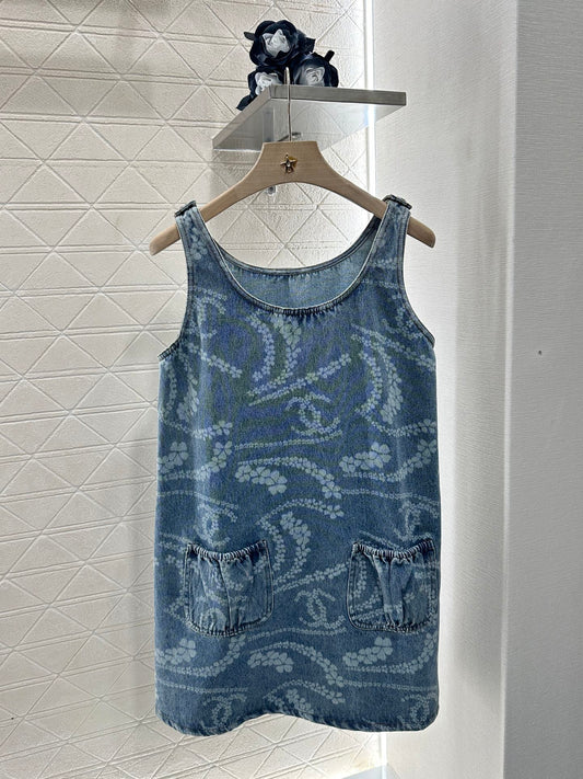 C*♥2025 new product Pocket vest dress