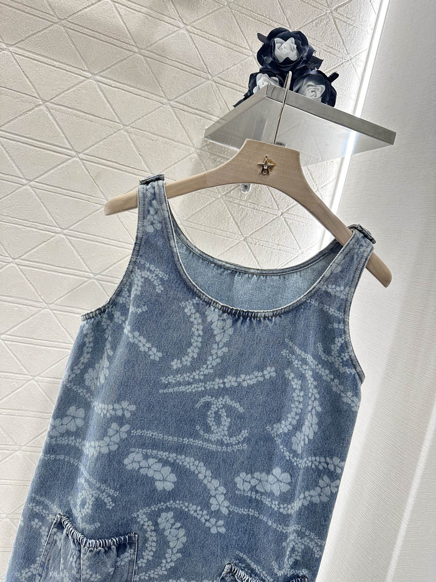 C*♥2025 new product Pocket vest dress