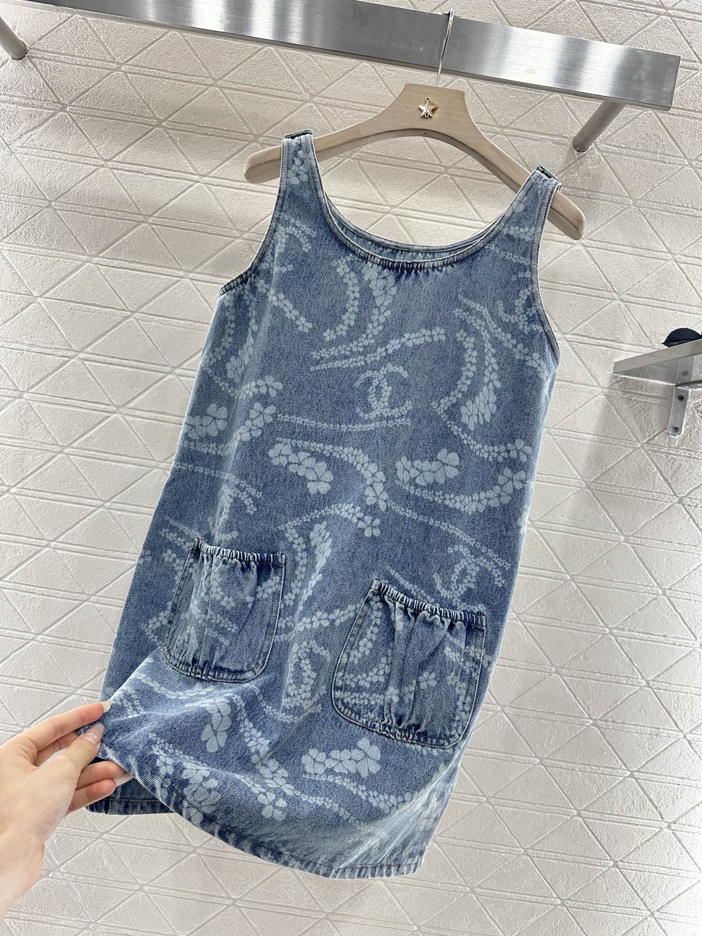 C*♥2025 new product Pocket vest dress