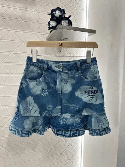 F*♥2025 new products Denim skirt