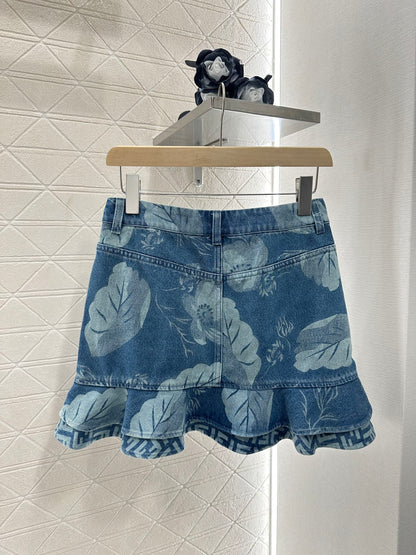 F*♥2025 new products Denim skirt