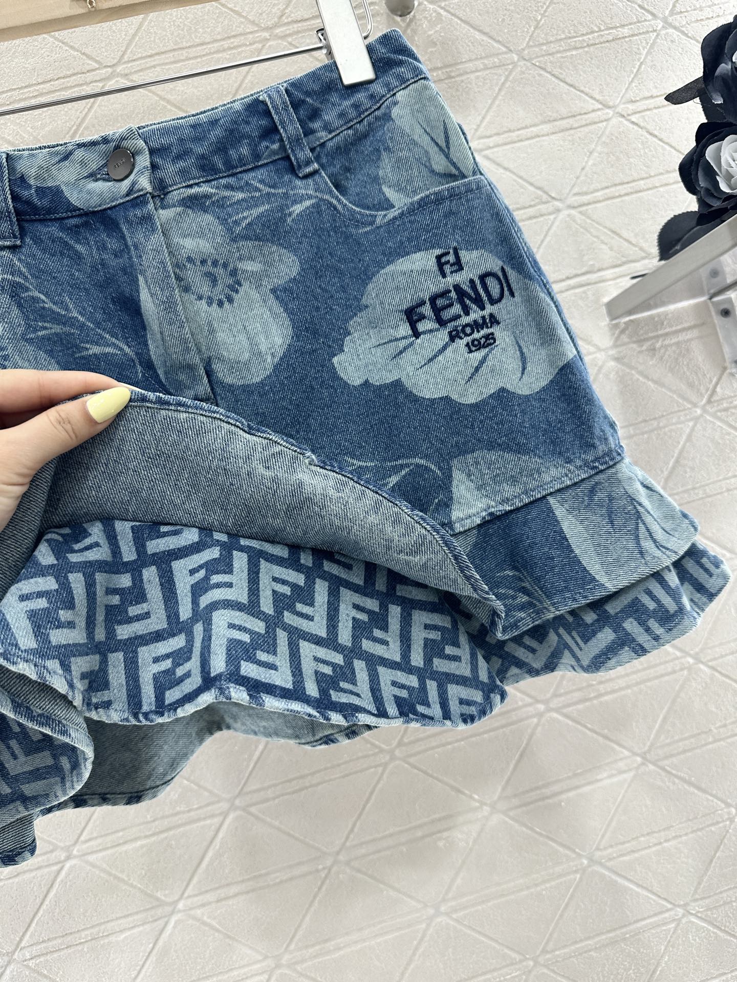 F*♥2025 new products Denim skirt