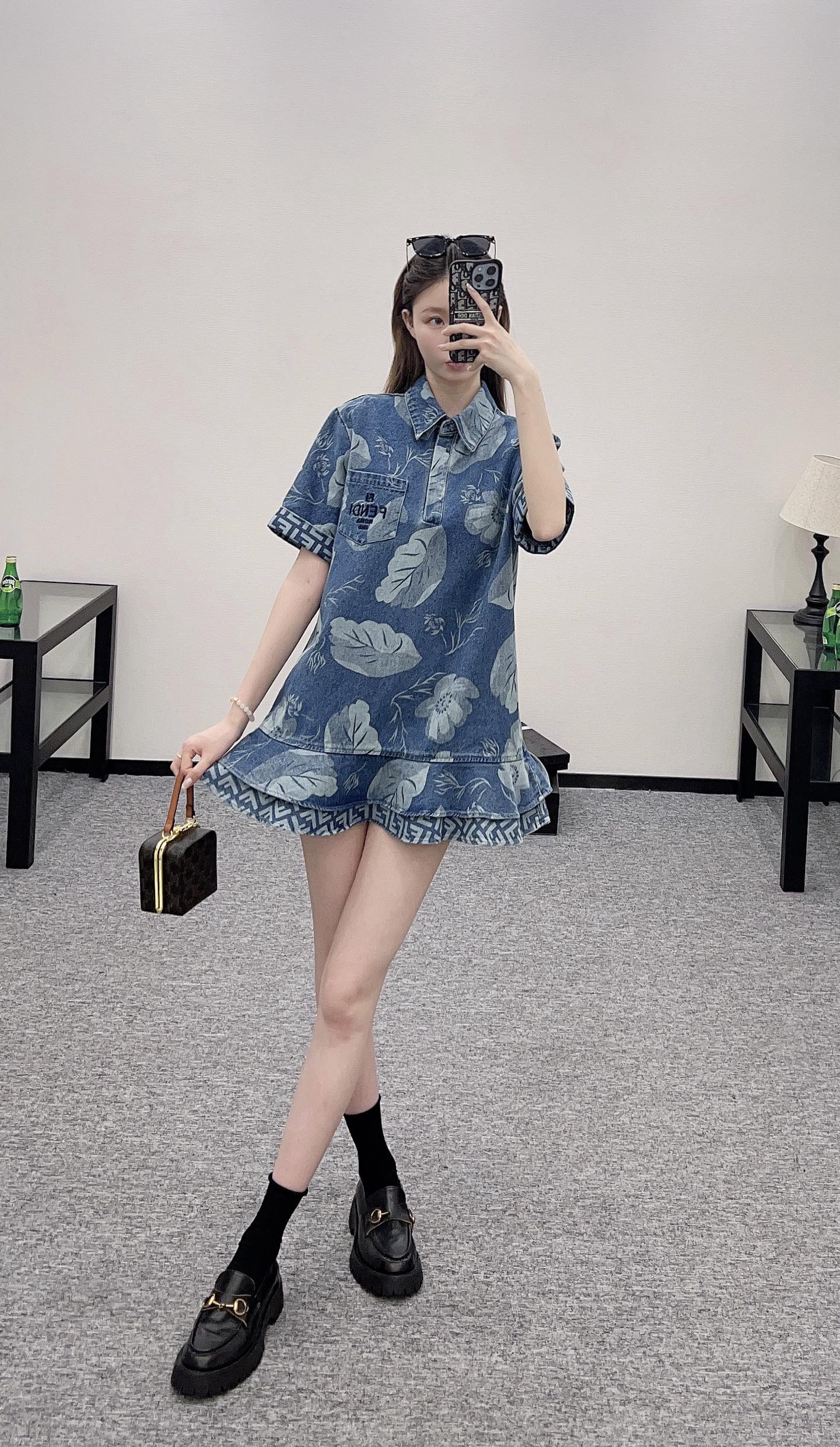 F*♥2025 new products Denim dress