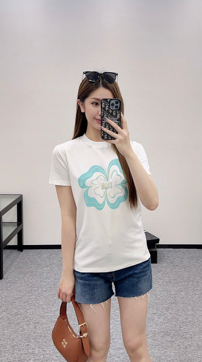 D*♥2025 new product Embroidered short sleeves