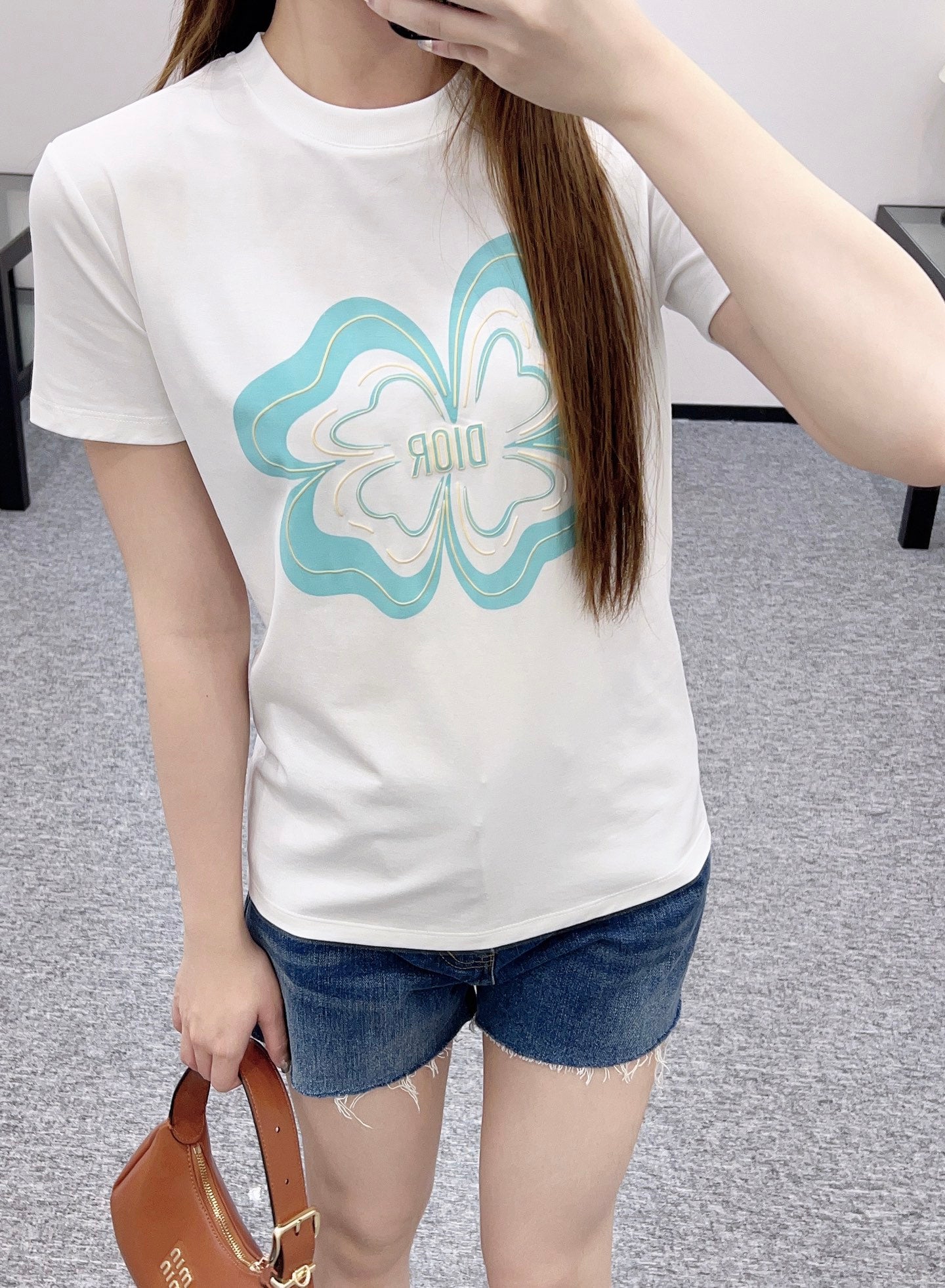 D*♥2025 new product Embroidered short sleeves