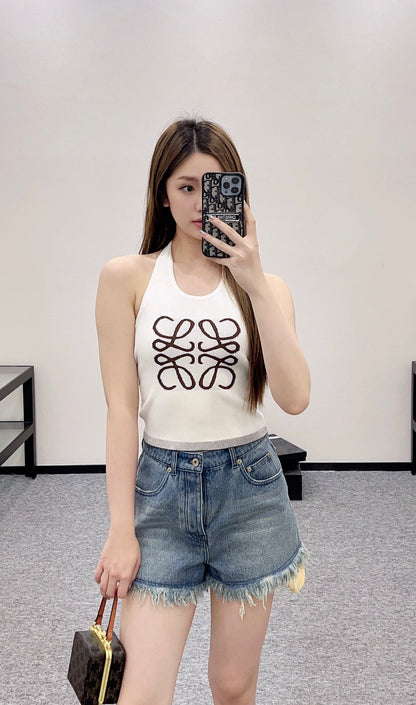 L*♥2025 new product Knitted vest