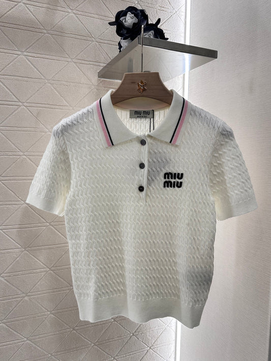 Mi*mi*♥2025 new products Knitted short sleeves
