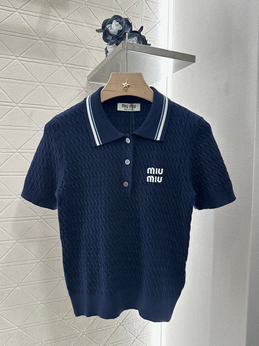 Mi*mi*♥2025 new products Knitted short sleeves