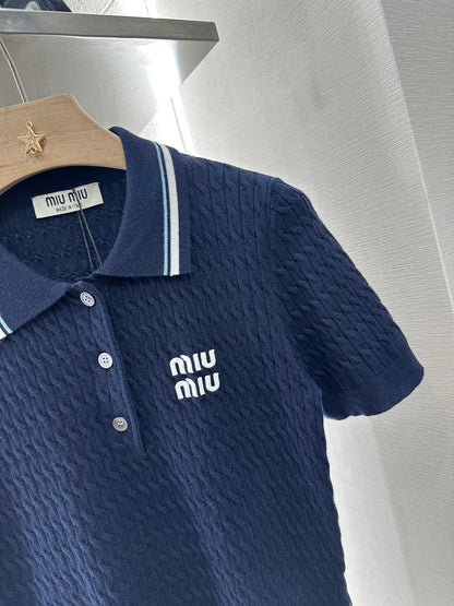 Mi*mi*♥2025 new products Knitted short sleeves